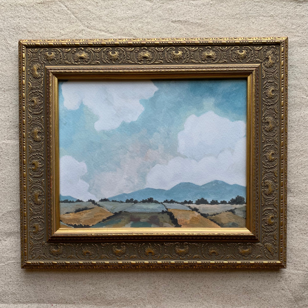 Framed Print of “The Quilted Farm”